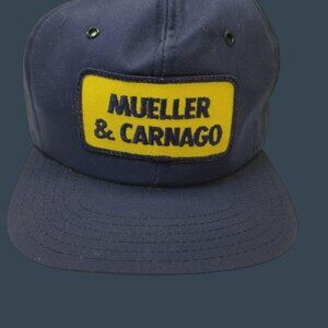 Mueller & Carnago Logo Navy Snapback Cap By Horizon One Size Fits All